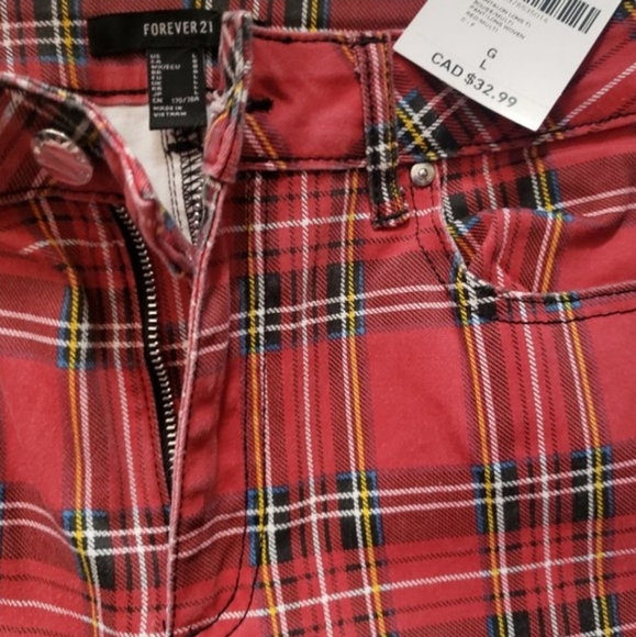 Forever 21 Plaid Pants - Picture 2 of 3